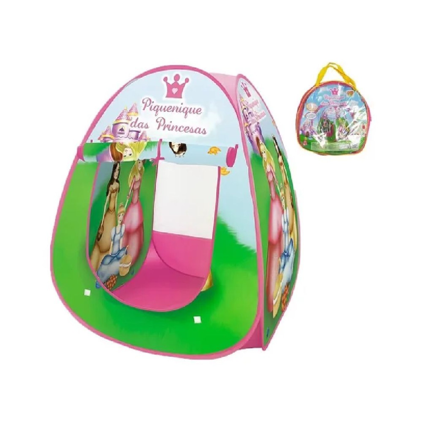 BARRACA INFANTIL DM TOYS PIQUENIQUE DAS PRINCESAS GAMES ELETRONICOS