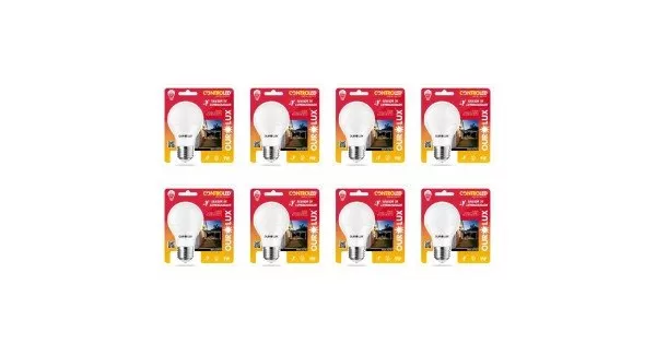 Kit 8 Lâmpadas 9W 6500K Sensor de Luminosidade Ourolux GAMES