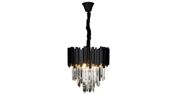 Lustre De Cristal Midas Preto Mm Bivolt Blumenau Games