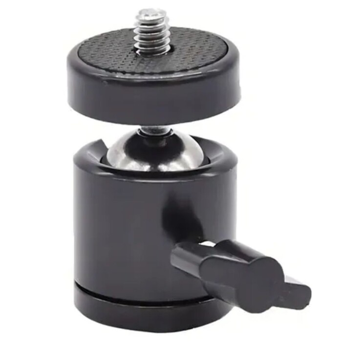 Adaptador Ball Head Para Tripé Articulado Ring Light Preto