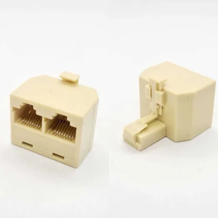 Adaptador Conector 1x Rj45 Para 2x Rj45