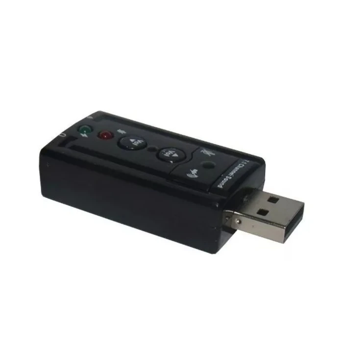 Adaptador De Placa De Som Usb 7.1 P2 Usom-10 Exbom