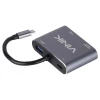 Adaptador De Type-C 4 Em 1 Hdmi Vga Pd Usb 3.0 Vinik Cinza