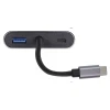 Adaptador De Type-C 4 Em 1 Hdmi Vga Pd Usb 3.0 Vinik Cinza