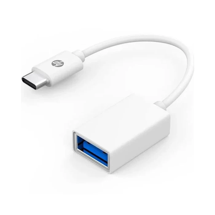 Adaptador Hp Usb 3.0 Para Usb-C DHC-TC105 Branco Novo