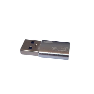 Adaptador Otg Tipo C Fêmea Para Usb Macho 3.0 Knup Prata