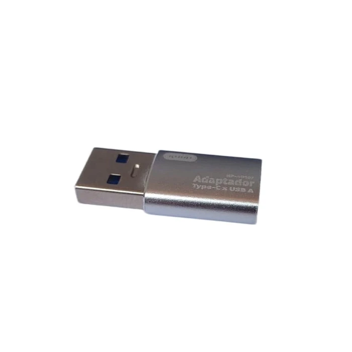 Adaptador Otg Tipo C Fêmea Para Usb Macho 3.0 Knup Prata