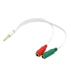 Adaptador P3 Macho para 2 P2 Femea para Fones e Headsets