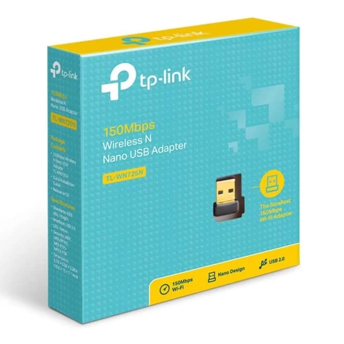 Adaptador USB Wireless TP-Link TL-WN725N Nano 150 Mbps