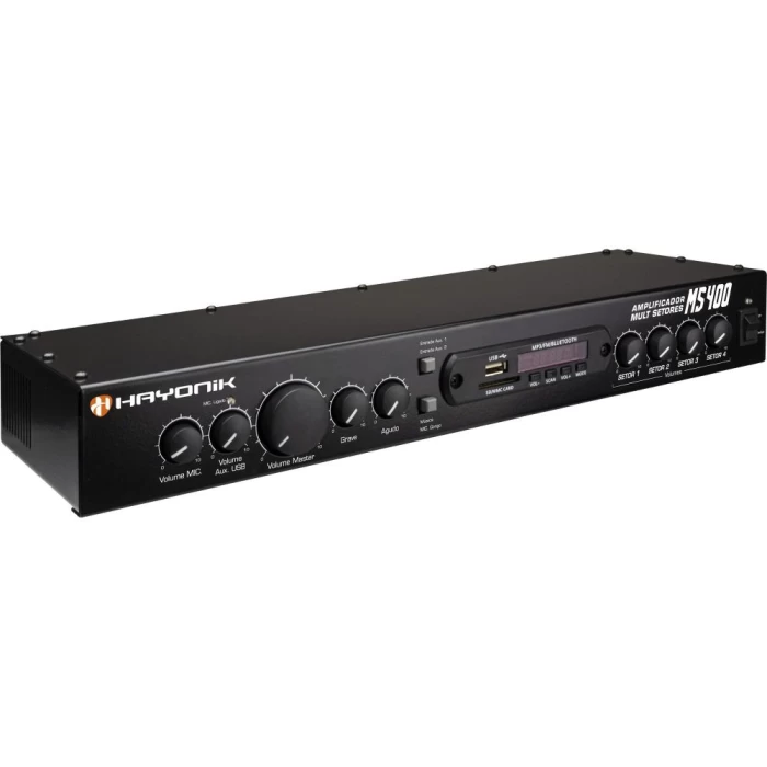 Amplificador 40W RMS Multi Setores MS400 HAYONIK