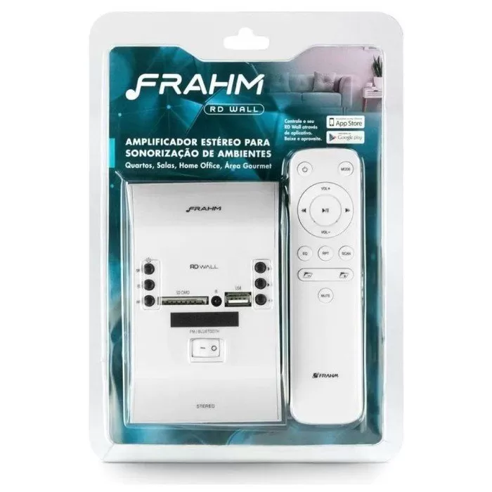 Amplificador de parede Frahm - RD Wall Bluetooth 60W
