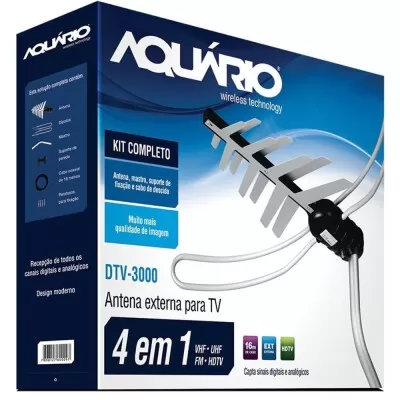 Antena Digital Externa De Tv Compatível Dtv-3200 Aquario