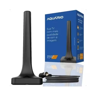 Antena Digital Interna De Tv 2,5M Dtv200 Aquário Novo