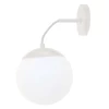 Arandela Globb Vidro Leitoso 1x G9 60w Branco Liso Bivolt