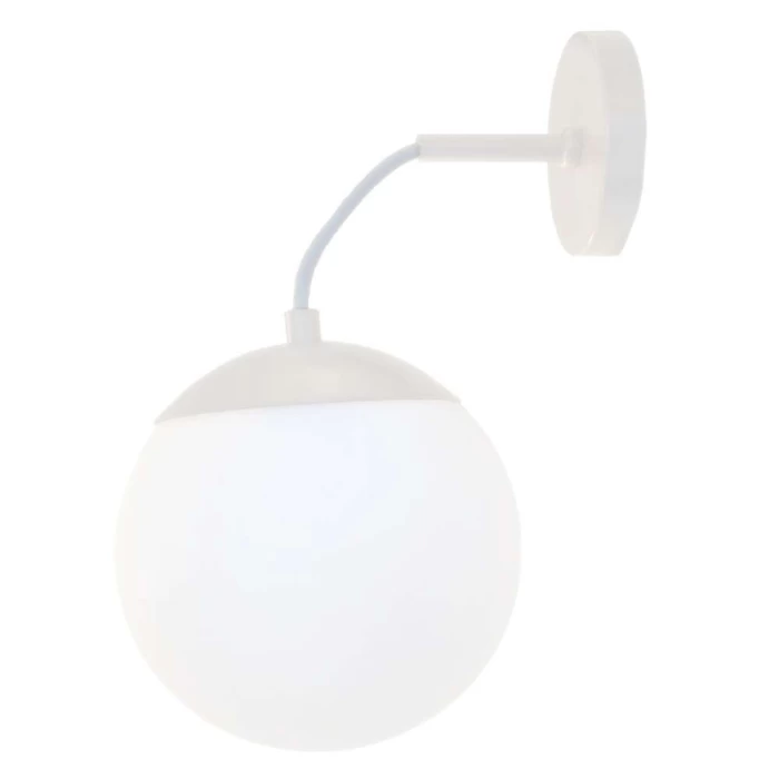 Arandela Globb Vidro Leitoso 1x G9 60w Branco Liso Bivolt