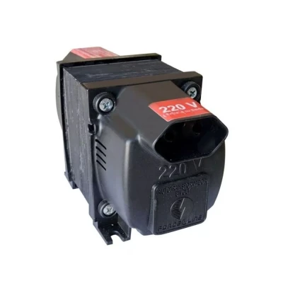 Auto Transformador Slim Bivolt 3000VA Fit Force Line Preto
