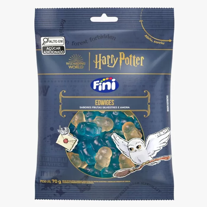 Bala De Gelatina Fini Harry Potter Edwiges Coruja 70g