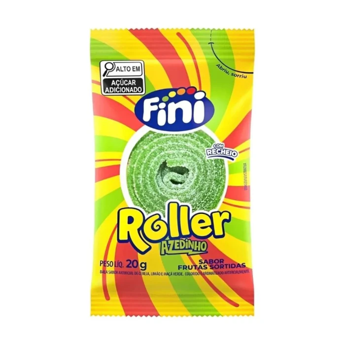 Bala Fini Tiras Roller Frutas Cítrico Unidade