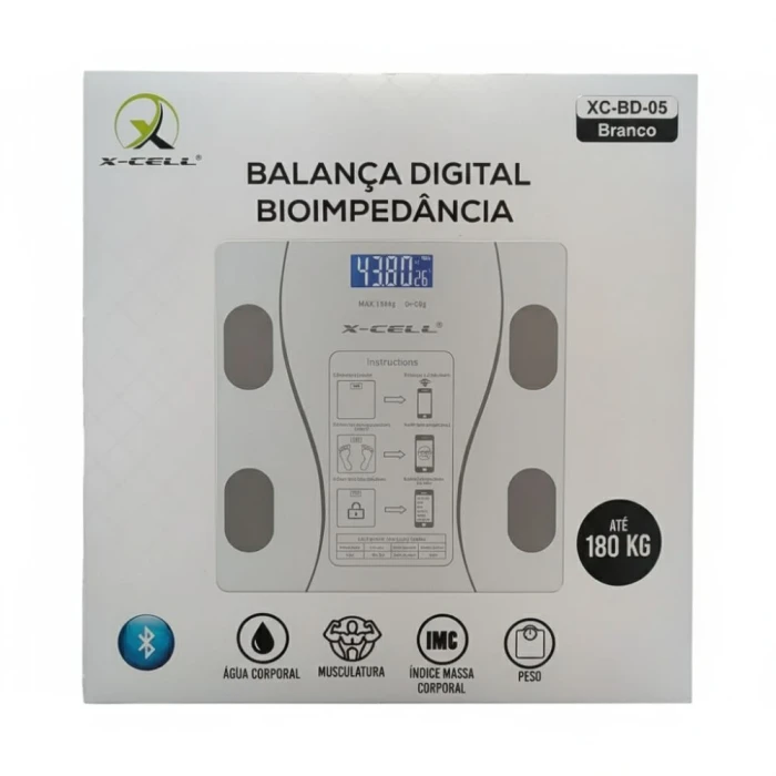 Balança Corporal Digital 180kg X-Cell Xc-Bd-05