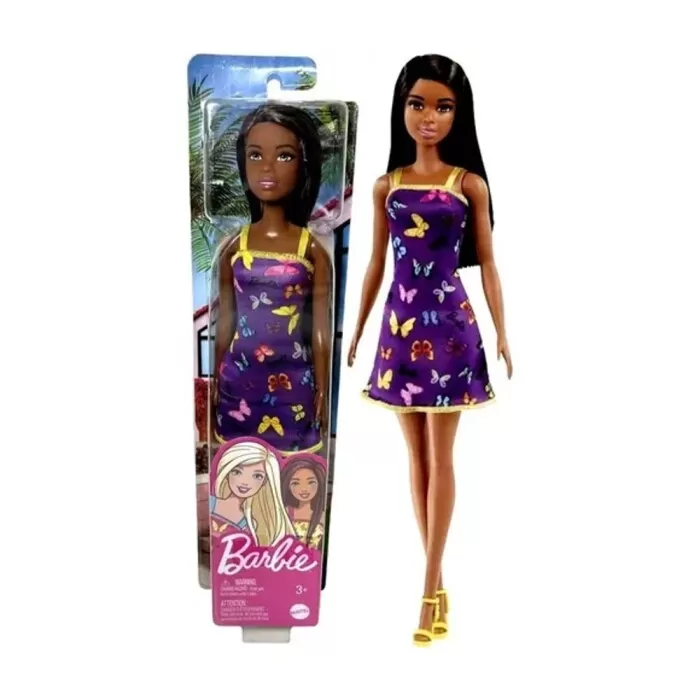 Barbie Boneca Fashion Vestido Roxo Novo