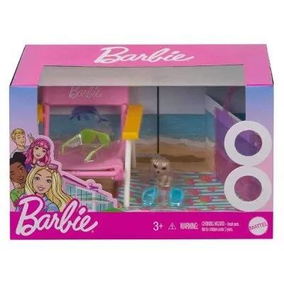 Barbie Cadeira e Acessórios Para Praia GRG58-RA10