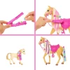 Barbie Com Cavalo Penteados Divertidos com 25 Peças Original