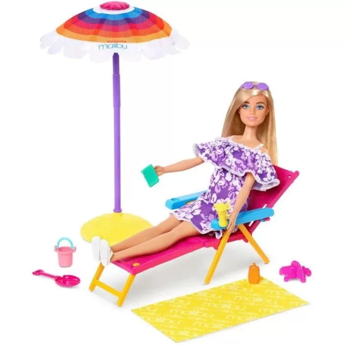 Barbie Malibu The Ocean Dia Na Praia Cenário Playset Mattel
