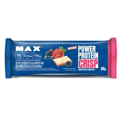 Barra Power Protein Crisp Frut Vermelha Supley 44g