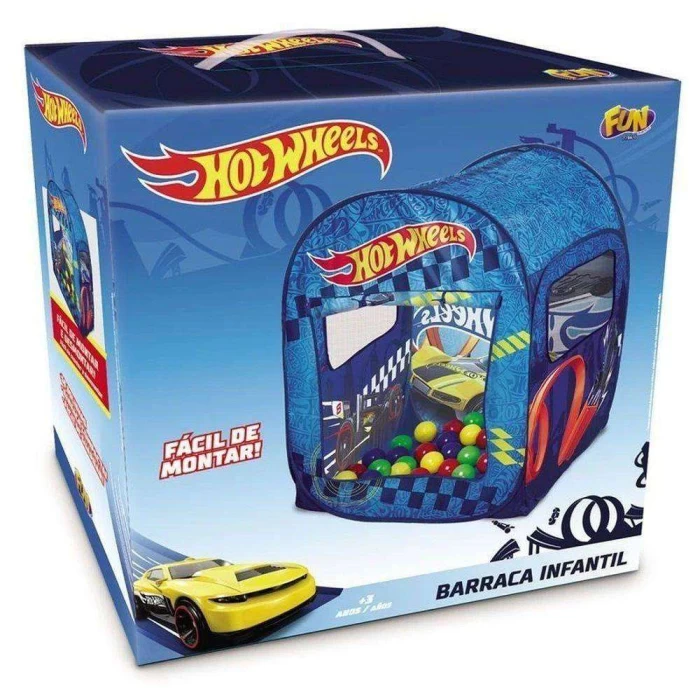 Barraca Infantil Hot Wheels Com 50 Bolinhas Fun F0007-1