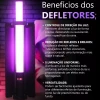 Bastão De Led Luz Rgb C/ Defletores + Controle ORPL05 Oberon