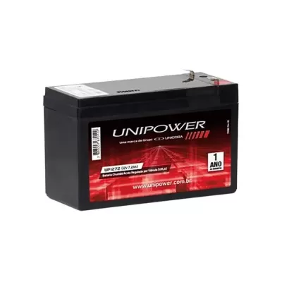 Bateria 12V 7,2Ah Unipower UP1272 Novo