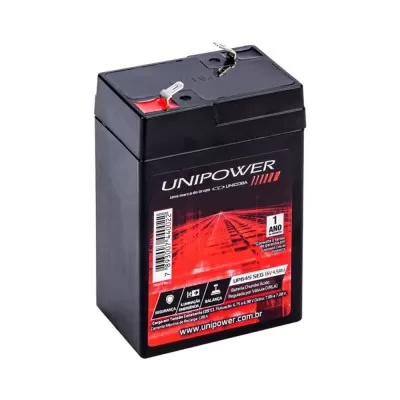 Bateria 6V 4,5Ah Unipower Novo