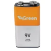 Bateria 9V 500MaH Recarregável Com Saída Tipo-C Green
