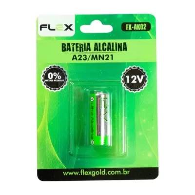 Bateria Alcalina Flex Cartela Com 1 Unidade 12V/23A Novo