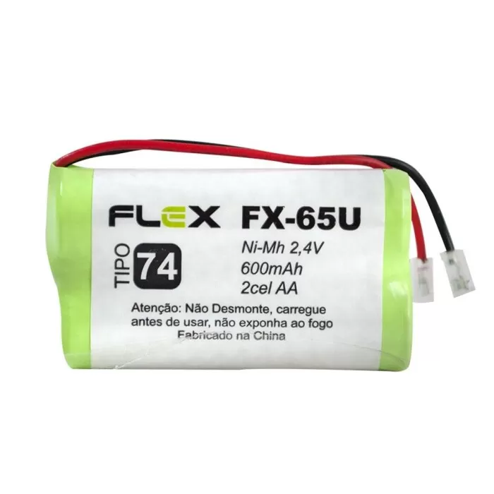 Bateria Para Telefone Sem Fio 2.4V 600MaH Fx-65U Flex