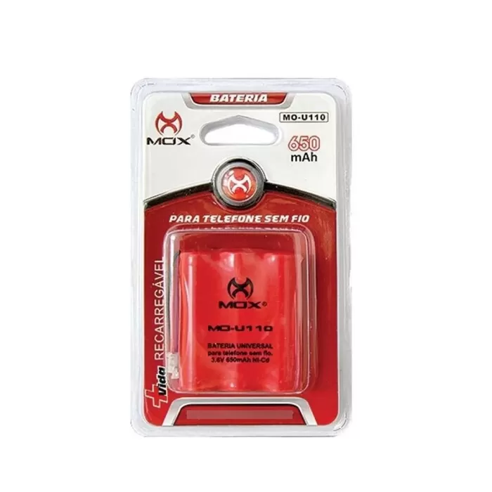 Bateria Para Telefone Sem Fio 3.6V 650MaH Mo-U110 Mox