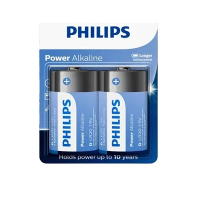 Bateria Philips Alcalina D 1.5V C/ 2 Unidades Lr20p2b