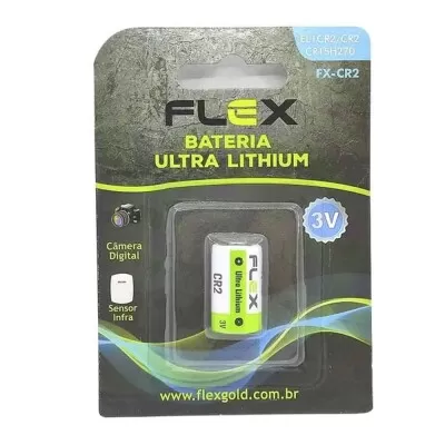 Bateria Ultra Lítio Cr2 3V 1300Mah x-Cr2 Flex Novo