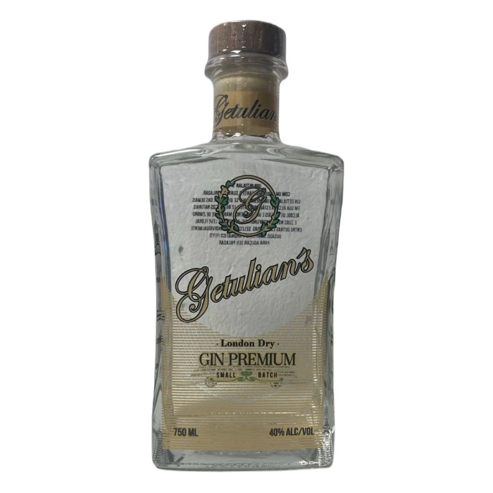 Bebida Gin Getulians London Dry 750 ml Premium