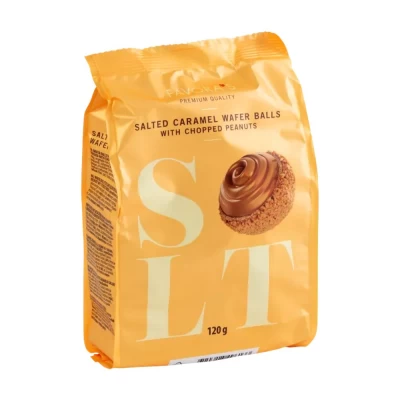 Biscoito Favoras Wafer Balls Salted Caramel 120G