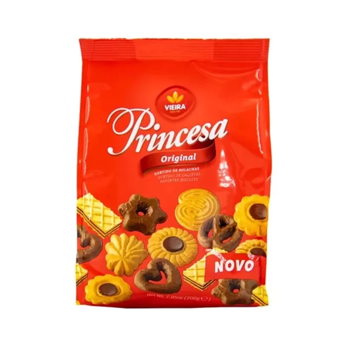 Biscoito Vieira Princesa Assorted 200G Novo