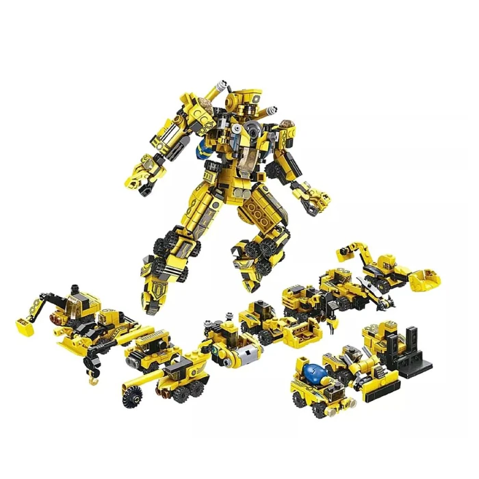 Blocos De Montar Robot Construction Com 573 Peças Multikids