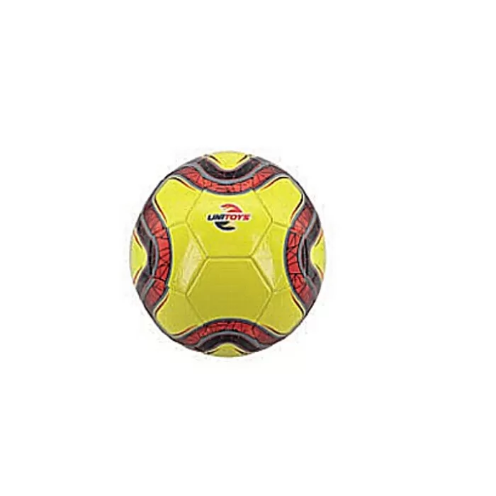 Bola De Futebol Cor Amarela Cinza E Vermelha Unitoys