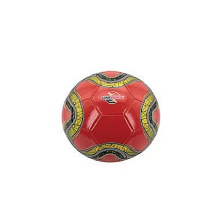 Bola De Futebol Cor Vermelha Cinza E Amarela Unitoys