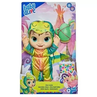 Boneca Baby Alive Dino Cuties Morena f0934 Hasbro