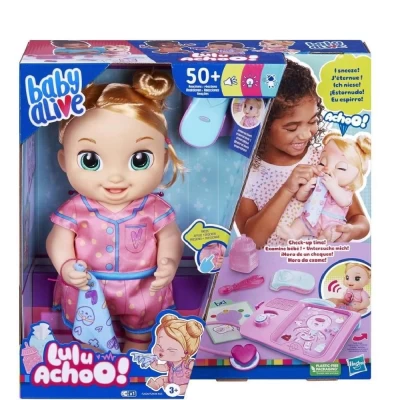 Boneca Baby Alive Lulu Achoo cabelos loiros