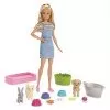 Boneca Barbie Banho De Cachorrinhos Suja e Limpa Mattel