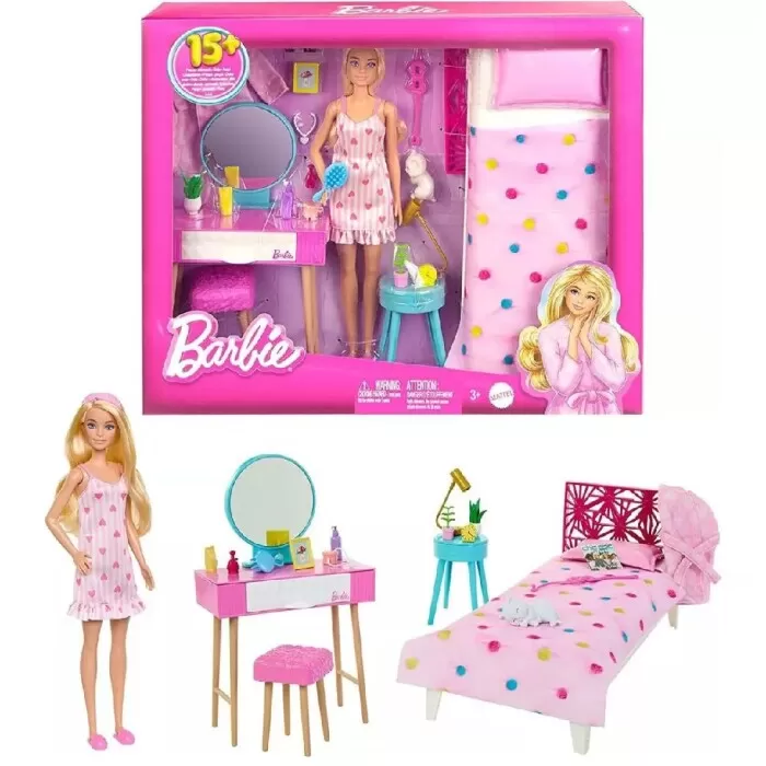 Boneca Barbie Conjunto Fashion Quarto Dos Sonhos Mattel