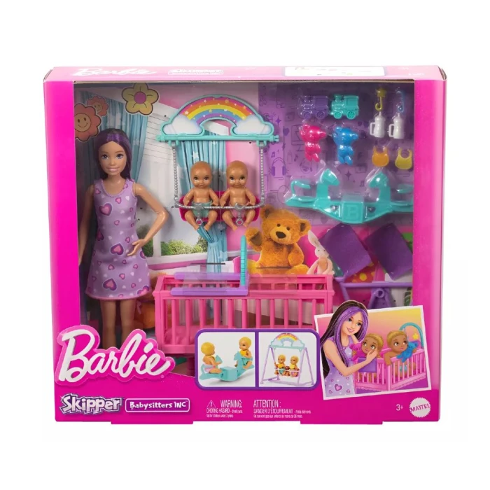 Boneca Barbie Family Skipper: Cuidados Com Gêmeos HJY18