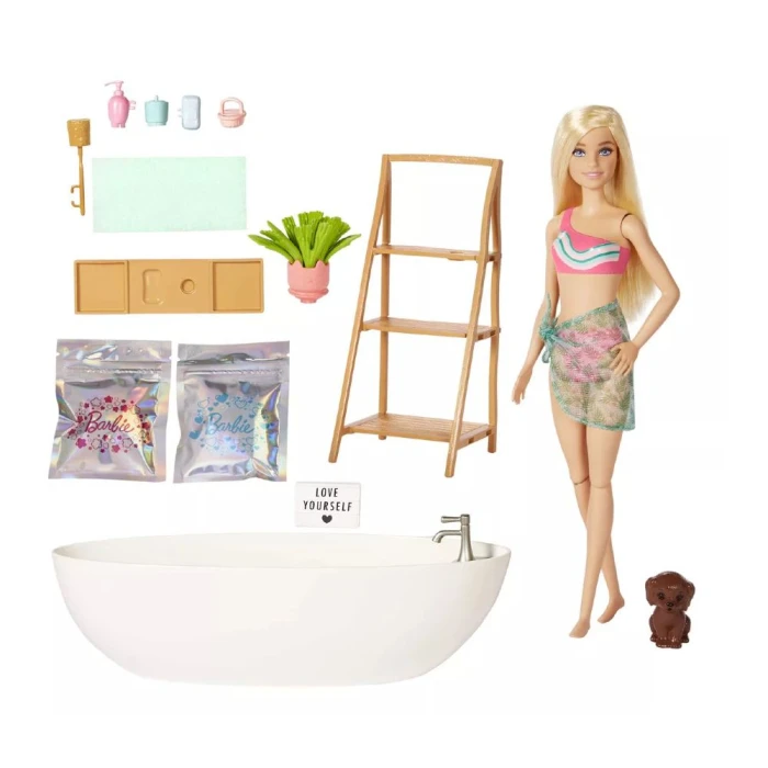 Boneca Barbie Fashio: Banho De Espuma Relaxante HKT92